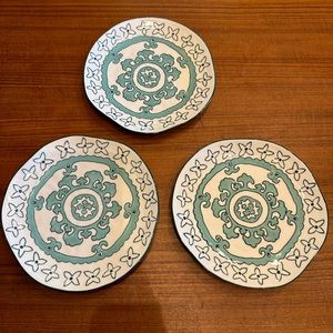Anthropologie Gloriosa 8” salad plates SET/2